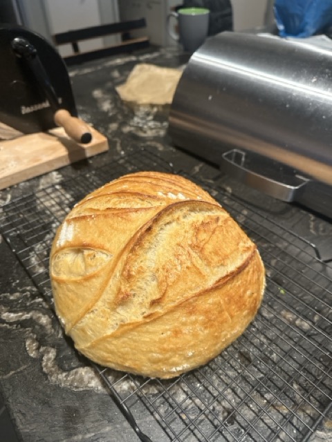 Homemade sourdough bread